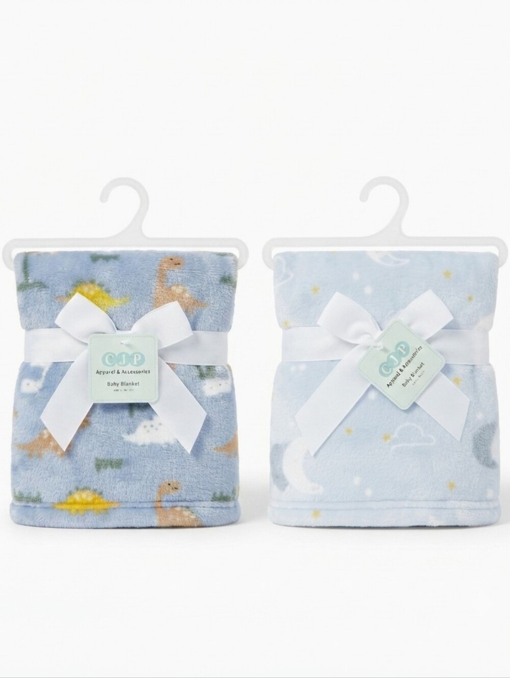 NWT CJP Baby Boy Blankets Set of 2
